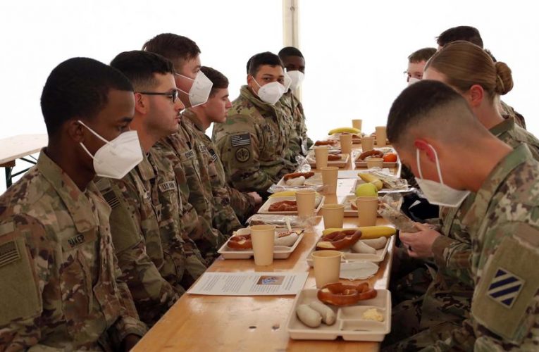 Fort Stewart-based soldiers get their Bavarian breakfast in Grafenwoehr