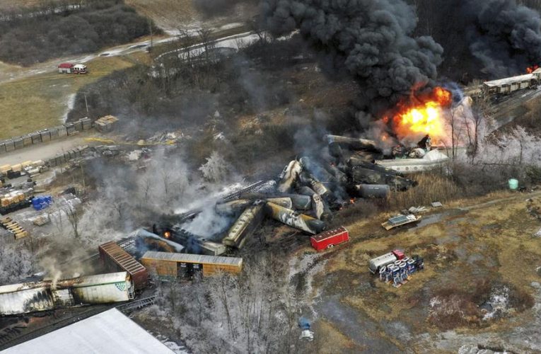 National Guard activated in Ohio town as derailment smolders