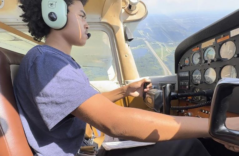 Black teens learn to fly and aim for careers in aviation in the footsteps of Tuskegee Airmen